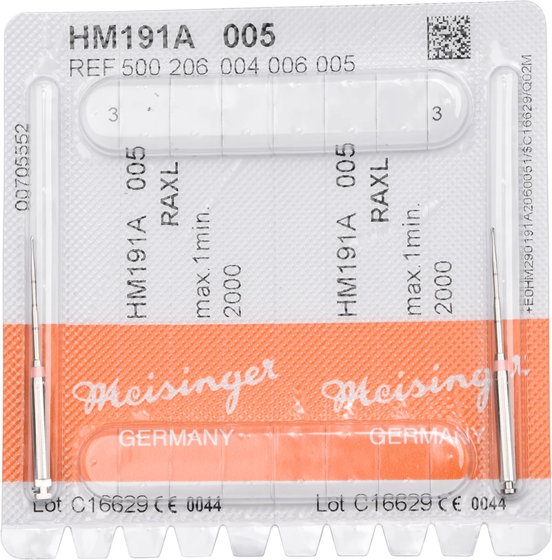 Endo Access Bur 191A  Packung  2 Stück rosa, RAXL, Figur 004, Kopf: 16 mm, Total: 34 mm, ISO 005