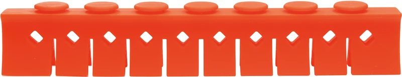 Silikon-Steg Niederhalter  Stück  orange, für 10 Instrumente, 3029-L+M