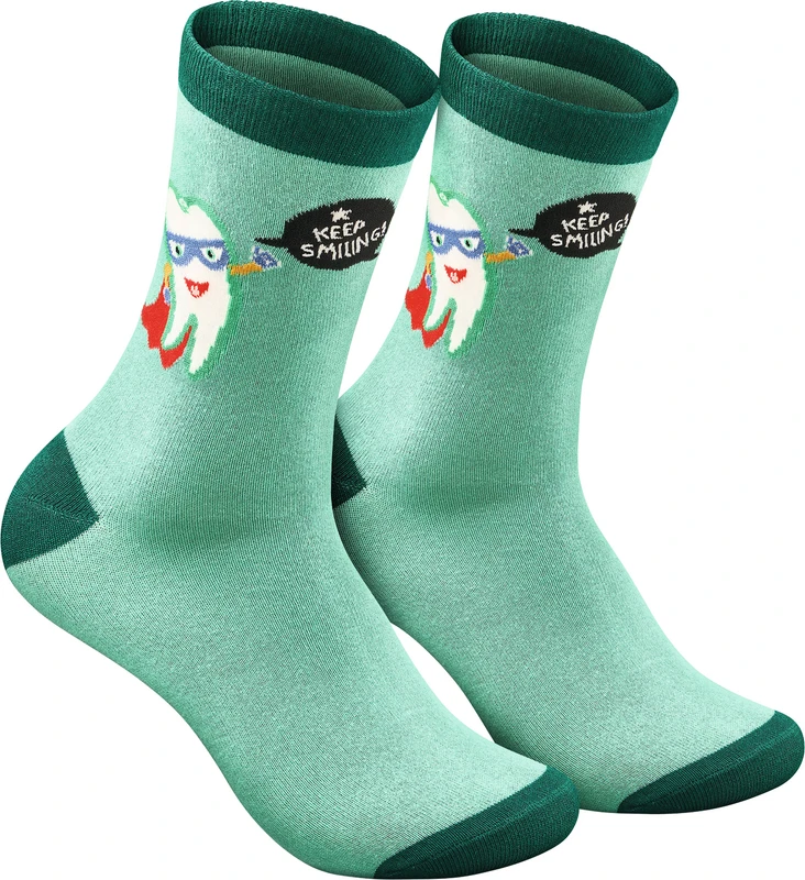 BEYCO SOCKS   Packung  1 Paar Socken One-Size, KEEP SMILING