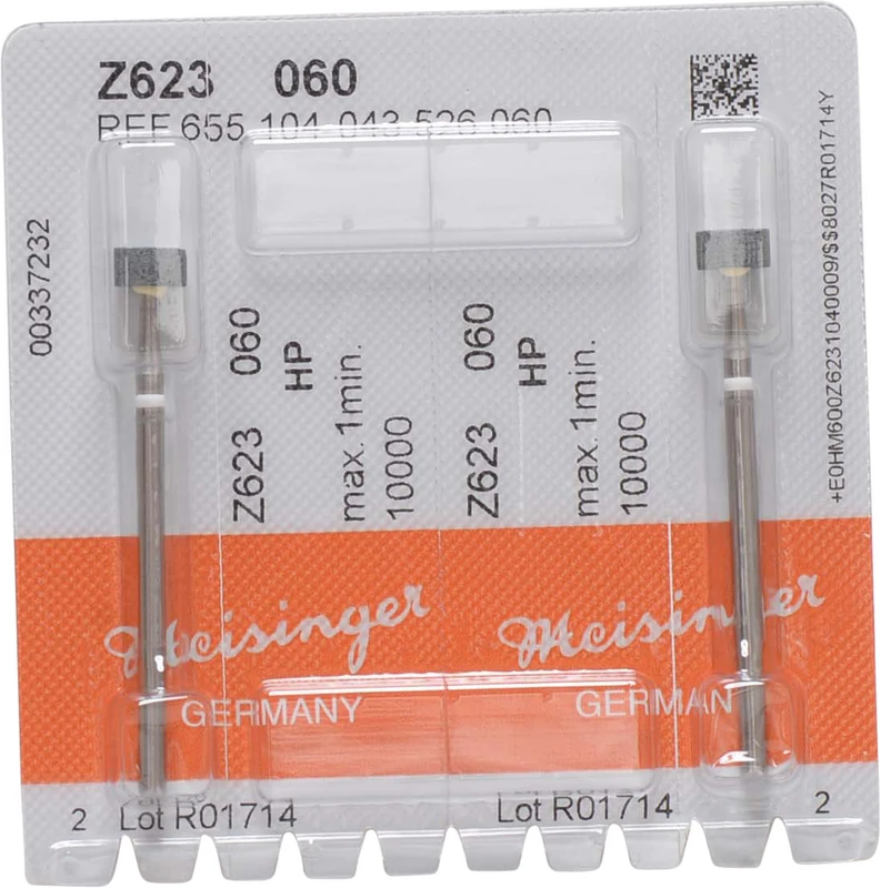 Schleifer Z623  Packung  2 Stück grün mittel, HP, Figur 043, 3 mm, ISO 060