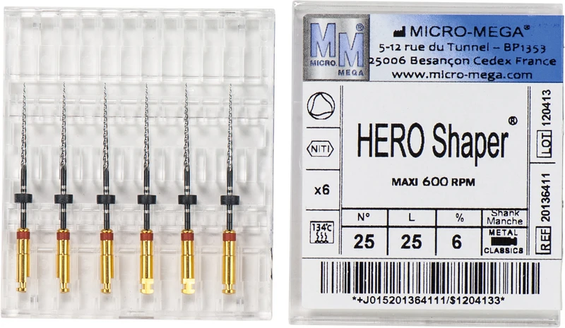 HERO Shaper® Classic  Packung  6 Stück 25 mm, 6 %, ISO 025