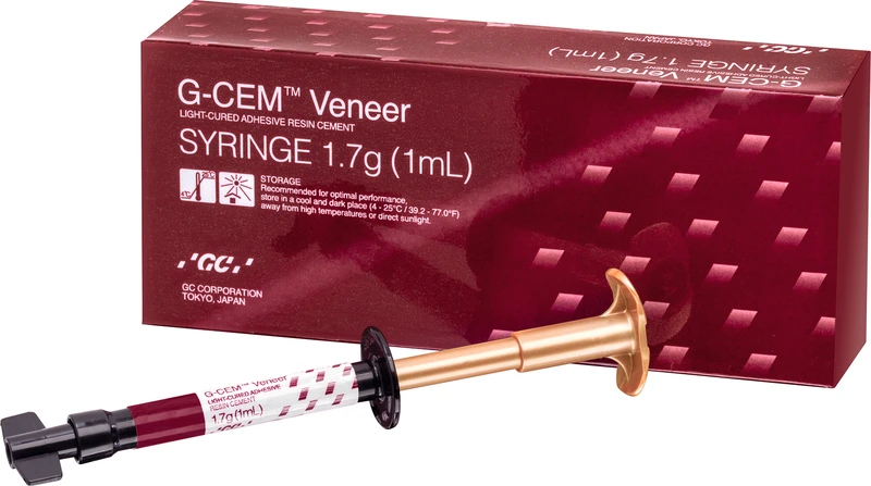 GC G-CEM Veneer  Packung  1 ml\1,7 g Spritze Opak, 10 Tips Metall