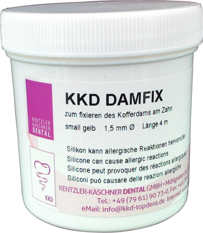 KKD® DamFix  Dose  4 m gelb, small, Ø 1,5 mm