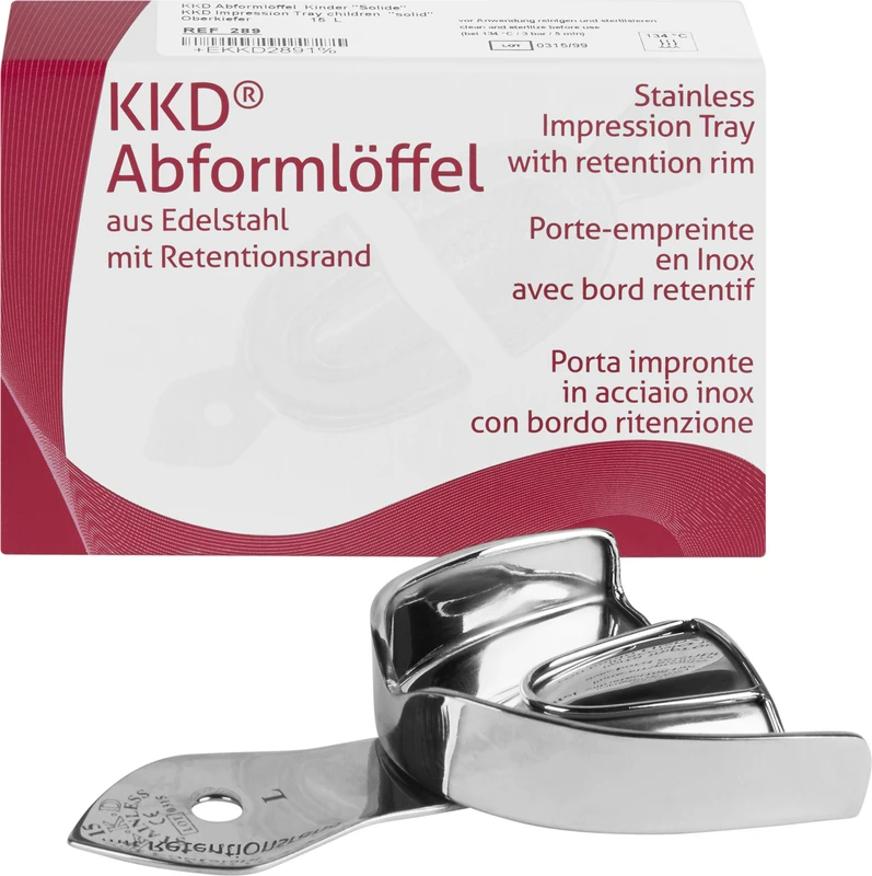 KKD® Abformlöffel Kieferorthopädie  Stück  OK-15, L, voll