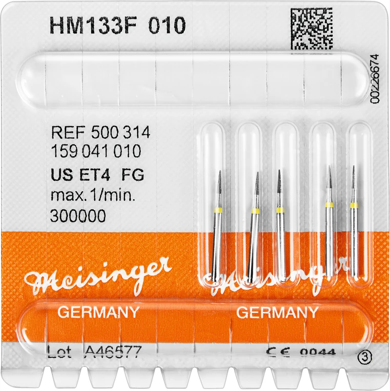 HM-Finierer 133  Packung  5 Stück gelb extra fein, FG, Figur 159, 4,2 mm, ISO 010
