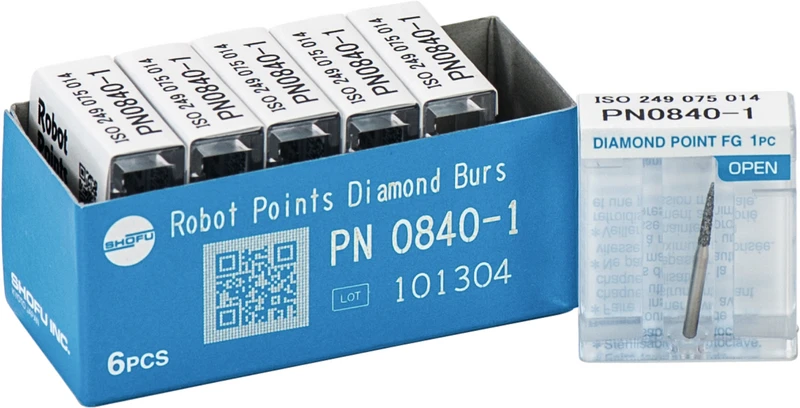 Robot Points FG  Packung  6 Stück FG, Figur Flamme, 7,5 mm, ISO 014