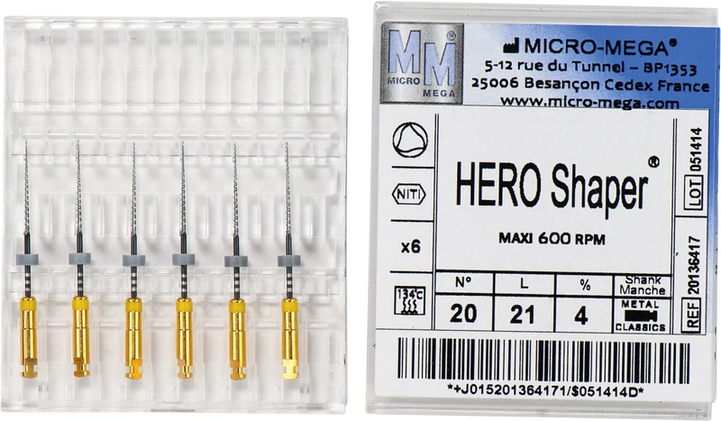 HERO Shaper® Classic  Packung  6 Stück 21 mm, 4 %, ISO 020