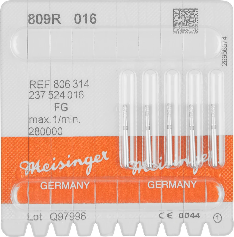 Diamanten 809  Packung  5 Stück blau mittel, FG, Figur 237 Birne rund, 3,7 mm, ISO 016