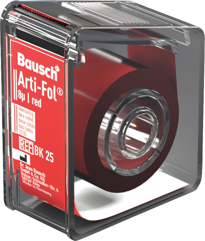 Arti-Fol® 8 µ  Spender  20 m zweiseitig, 22 mm breit, rot