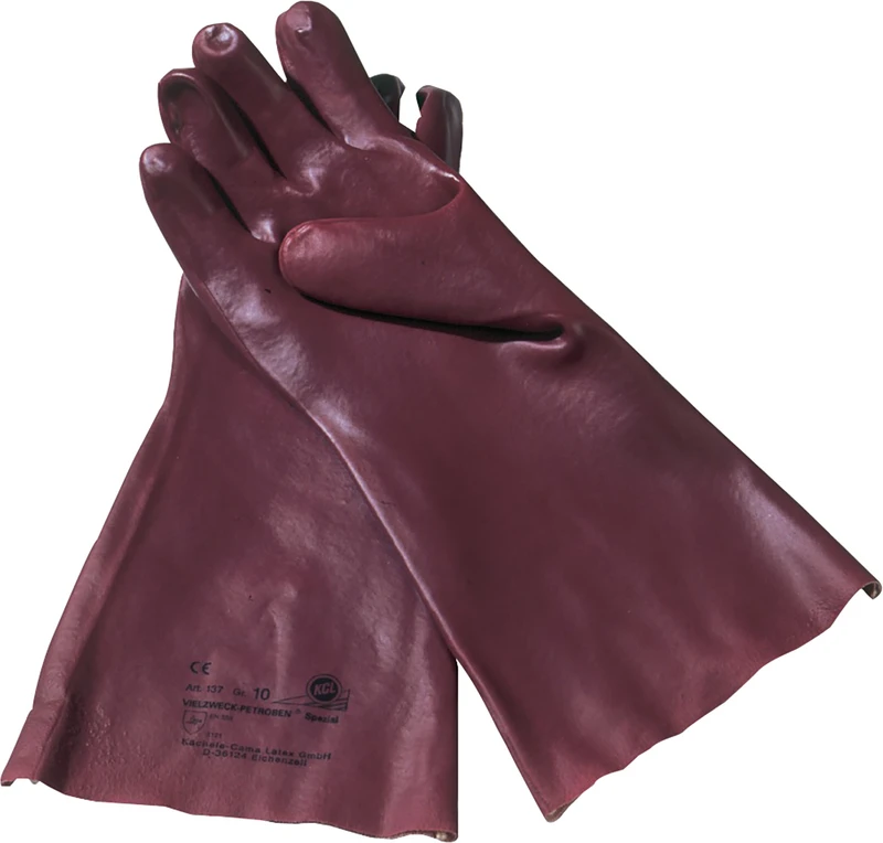 Gummihandschuhe  Packung  1 Paar braun