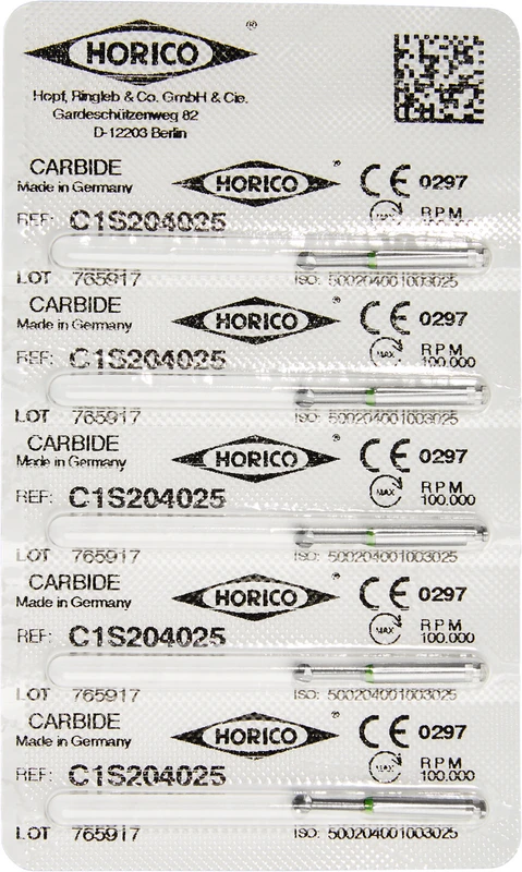 HM-Bohrer C1S  Packung  5 Stück RA, Figur 001, ISO 025