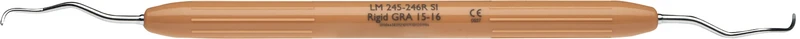 LM Gracey Rigid   Stück  Figur 15\16, mesial, für Posterior, braun, LM-ErgoNorm Griff