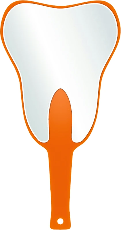Handspiegel ZAHN  Stück  orange