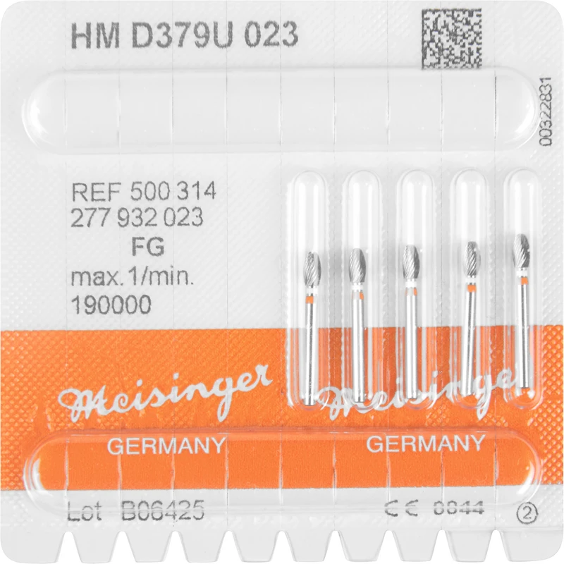 HM-Finierer D0379  Packung  5 Stück weiß\orange ultra fein, FG, Figur 277 Eiform, 4,2 mm, ISO 023