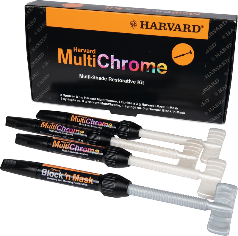 Harvard MultiChrome  Kit  3 x 3 g MultiChrome Spritze, 1 x 3 g Block'n Mask Spritze