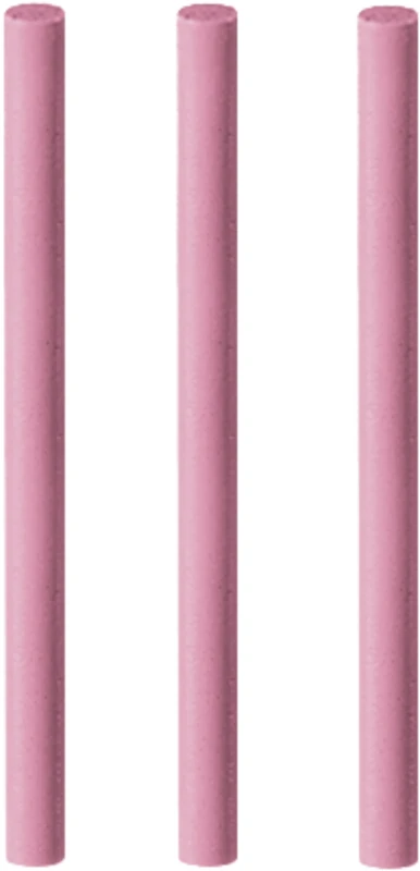 TOPDENT DIA-BLUE Polierer Longpins  Packung  3 Stück rosa mittel, 35 mm