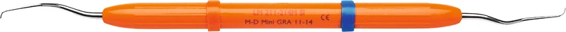 LM DuraGradeMAX Mini Gracey  Stück  Figur 11\14, mesial-distal, orange, LM-ErgoNorm Griff