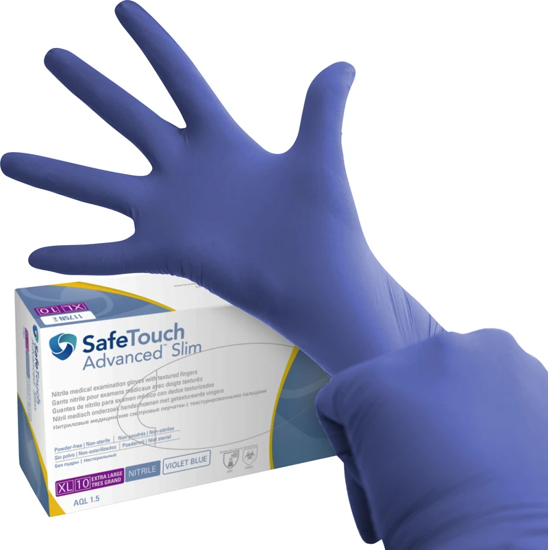 Medicom® SafeTouch® Advanced Slim  Packung  100 Stück puderfrei, violettblau, XL
