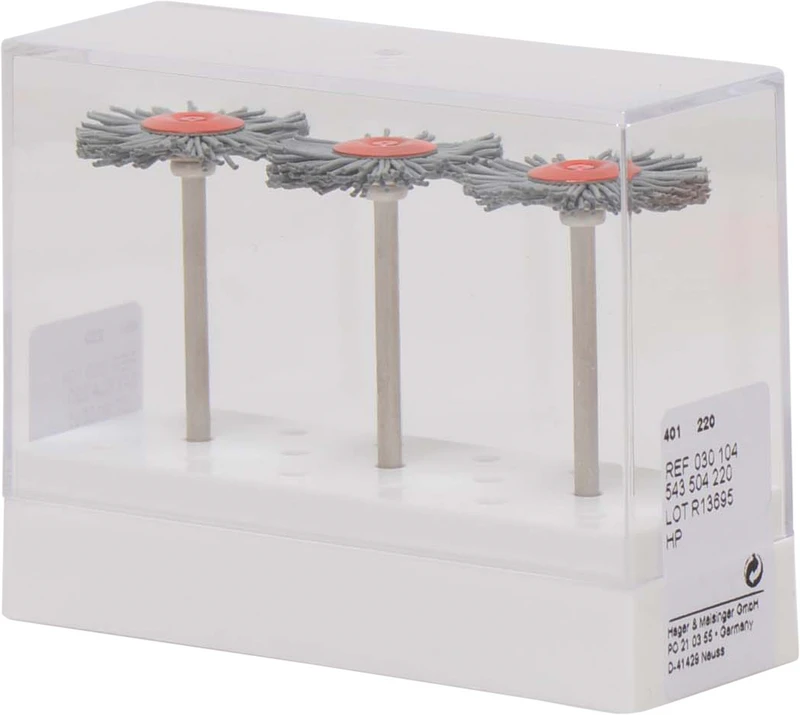 Polyamidbürsten  Packung  3 Stück rot, HP, Figur 543, 2,1 mm, ISO 220