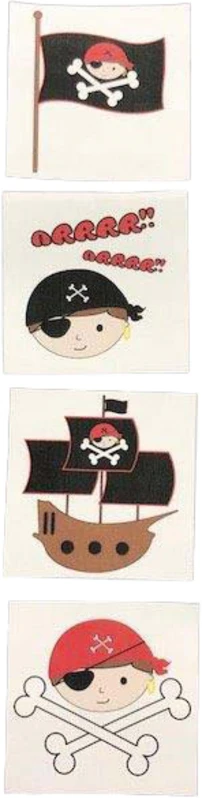 Tattoos Piraten  Packung  288 Stück