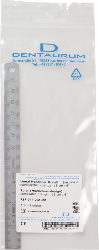 Lineal Münchner Modell  Stück  15 cm