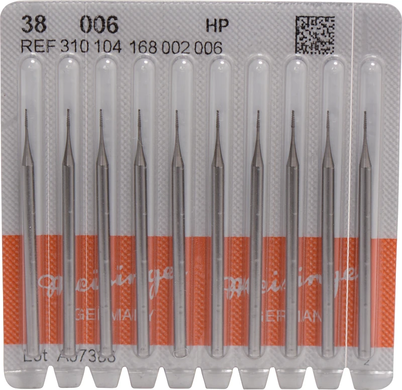 Stahlbohrer 38  Packung  10 Stück HP, Figur 168 konisch, 3 mm, ISO 006