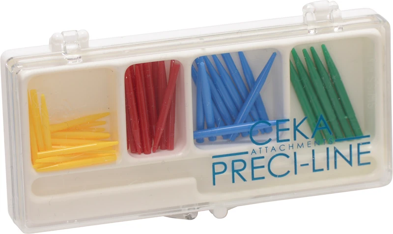 PRECI-POST CC  Satz  50 Stück (20 gelb, 15 rot, 10 blau, 5 grün)