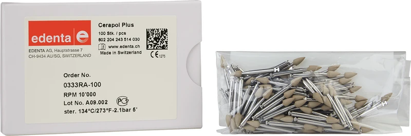 CeraPol Plus  Packung  100 Stück grau, RA, Figur 243, 6 mm, ISO 030