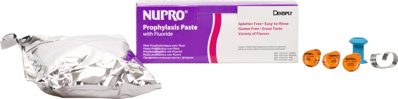 NUPRO® mit Fluoride   Packung  200 x 2 g Single Dose grob, Orange