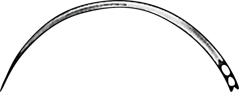 Chirurgische Nähnadeln  Packung  12 Stück Rundkörper, gebogen, Figur 4
