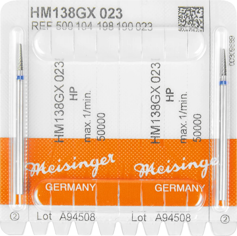 HM-Fräser GX  Packung  2 Stück kreuzverzahnt, blau standard, HP, Figur 198, 8 mm, ISO 023