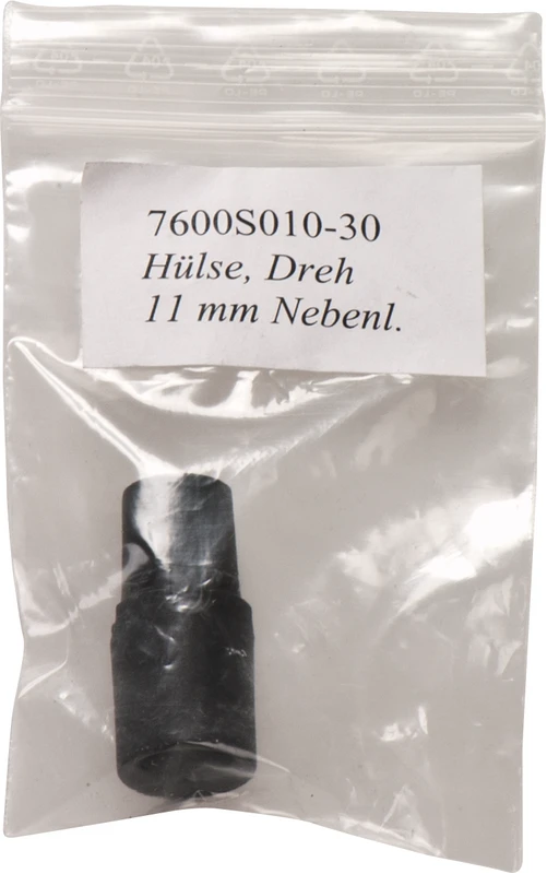 Drehhülse  Stück  schwarz Ø 11 mm