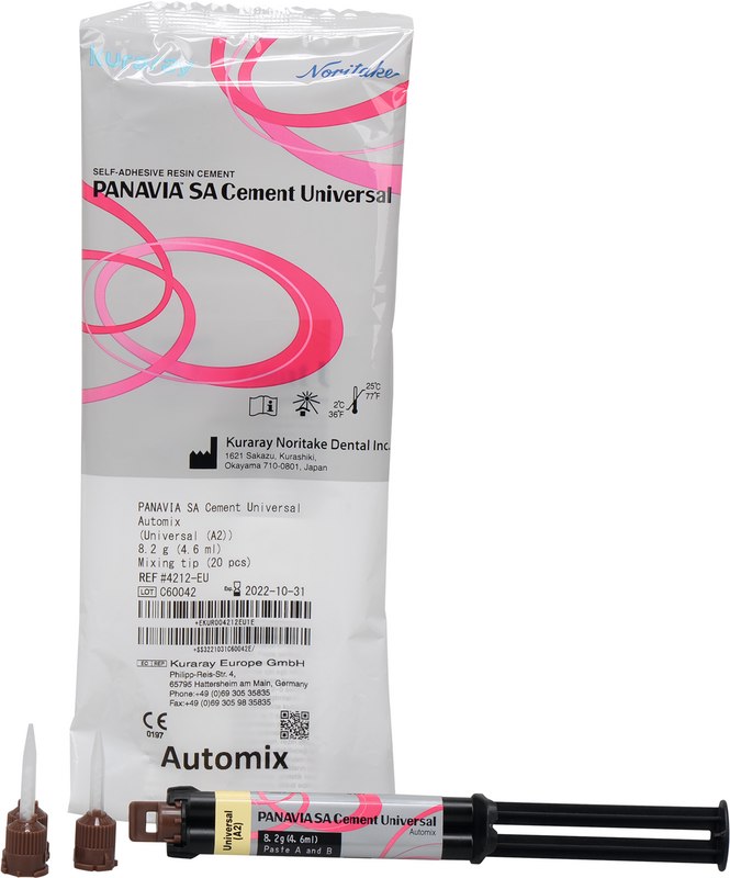 PANAVIA SA Cement Universal  Packung  8,2 g\4,6 ml Spritze A2, 20 Mixing Tips