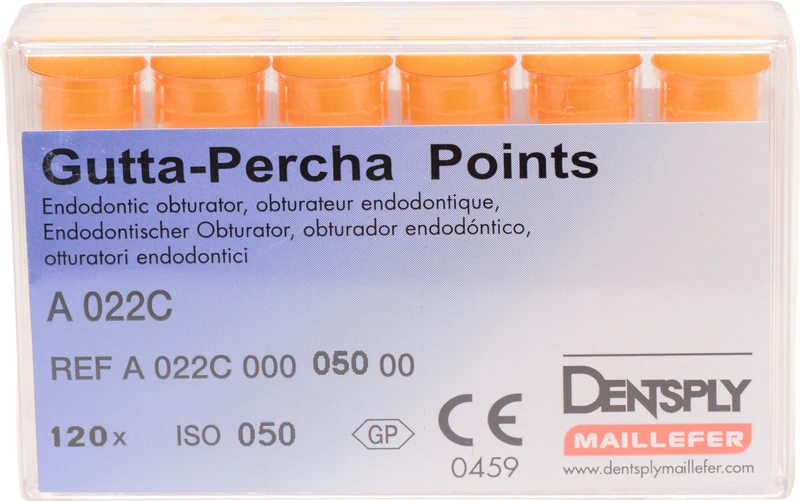 Guttapercha-Spitzen rosa  Packung  120 Stück rosa, Taper.02 ISO 050