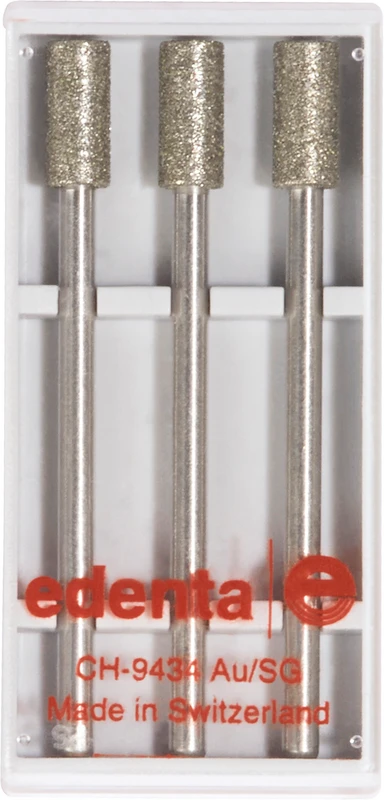 Diamanten 840\841  Packung  3 Stück Standard, HP, Figur 111 Zylinder flach, 9 mm, ISO 040