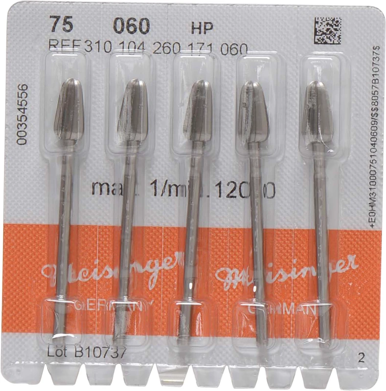 Stahlfräser 75  Packung  5 Fräser ISO 060, HP