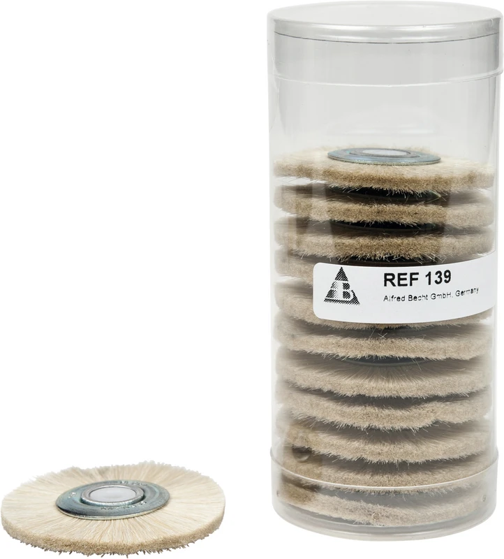 ProfiLab Schmalbürste Kunststoff  Packung  12 Stück Ziegenhaar, Ø 48 mm