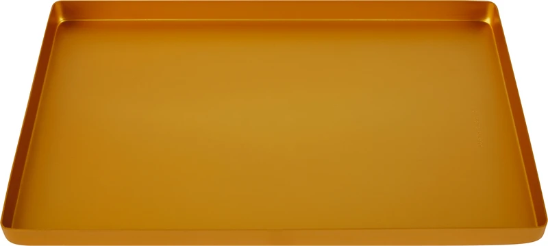 Alu-Tray   Stück  gelb, ohne Perforierung