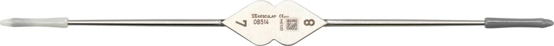 Neusilber Sonden nach Bowman  Stück  Figur 8\7, Ø 1,8 mm + Ø 1,9 mm
