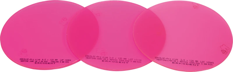Erkoloc-pro pink  Packung  50 Stück Ø 120 mm, Stärke 3 mm