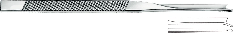 Nasenmeißel nach Silver  Stück  37-628-01-07, gerade, Ø 5 mm, Länge 180 mm