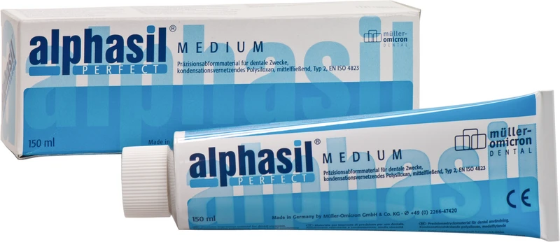 alphasil® PERFECT  Tube  150 ml MEDIUM, blau