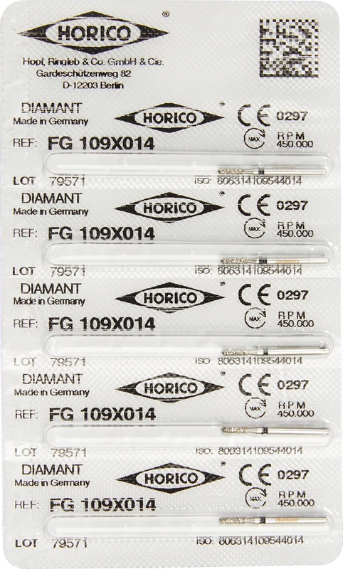 Kronentrenner 109X  Packung  5 Stück schwarz x-grob, FG, Figur 109, 4 mm, FG, Figur 109, 4 mm, ISO 014