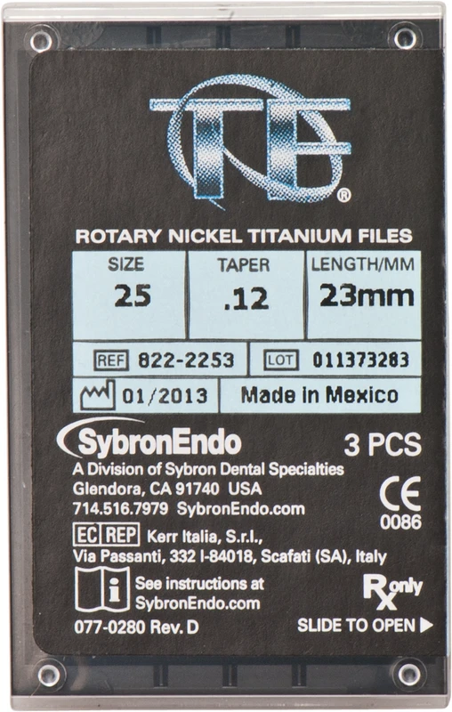 TF Feilen System  Packung  3 Stück 23 mm, Taper.12 ISO 025