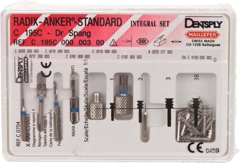 RADIX-ANKER-STANDARD  Set  Edelstahl Gr. 3