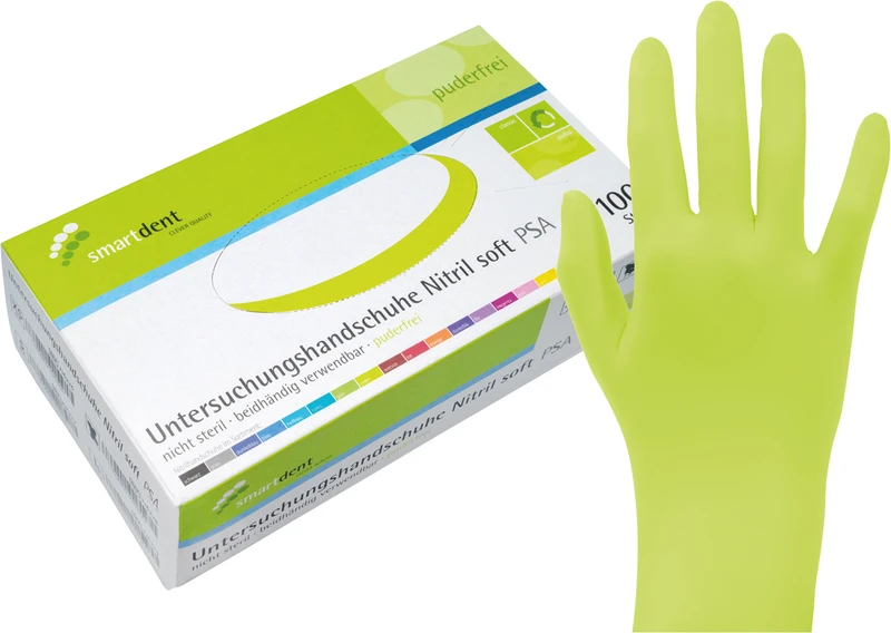 smart Nitrilhandschuhe Soft PF  Packung  100 Stück puderfrei, cedro, XS