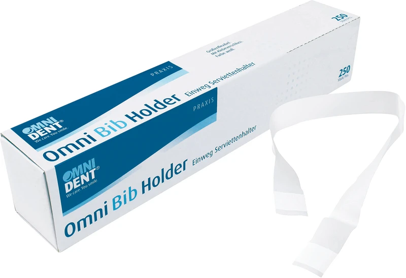Omni Bib Holder  Packung  250 Stück weiß