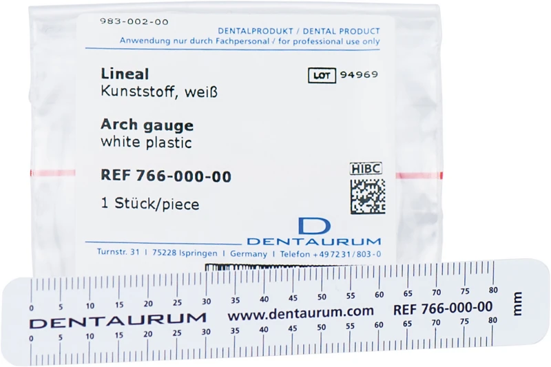 Lineal  Stück  weiß