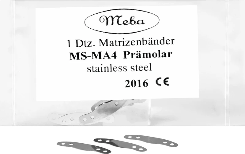 Matrizenbänder  Packung  12 Stück Nr. 4