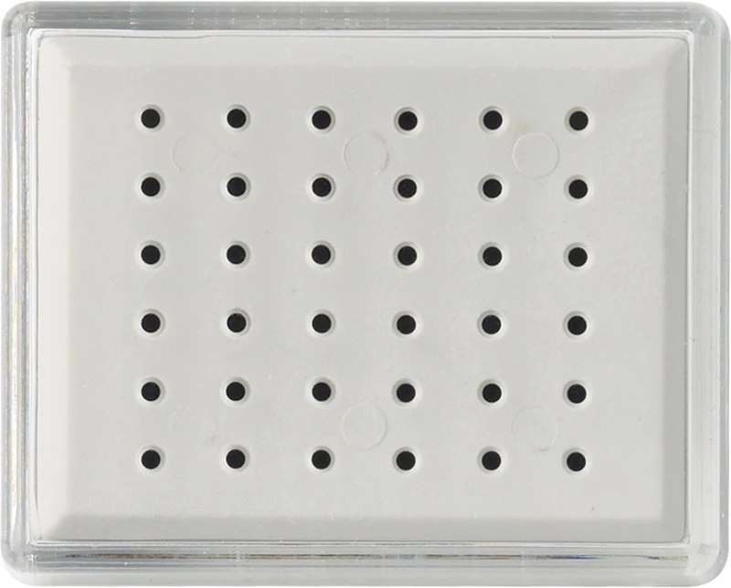 Bohrerständer  Stück  für 36 FG Instrumente, 64 x 53 x 35 mm